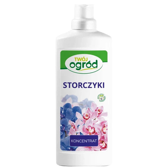 Fertilizzante liquido Storczyk per orchidee, ideale per il tuo giardino.