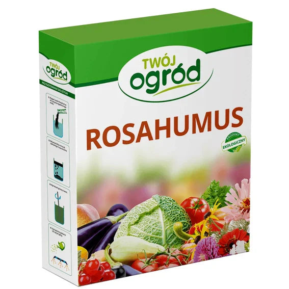 Rosahumus 500g Il tuo giardino – fertilizzante ecologico per ortaggi, frutta e piante ornamentali