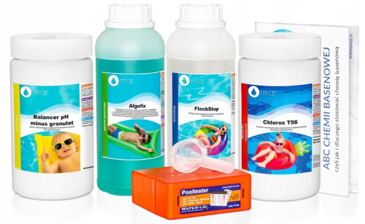 Kit di prodotti chimici per piscina 5 in 1